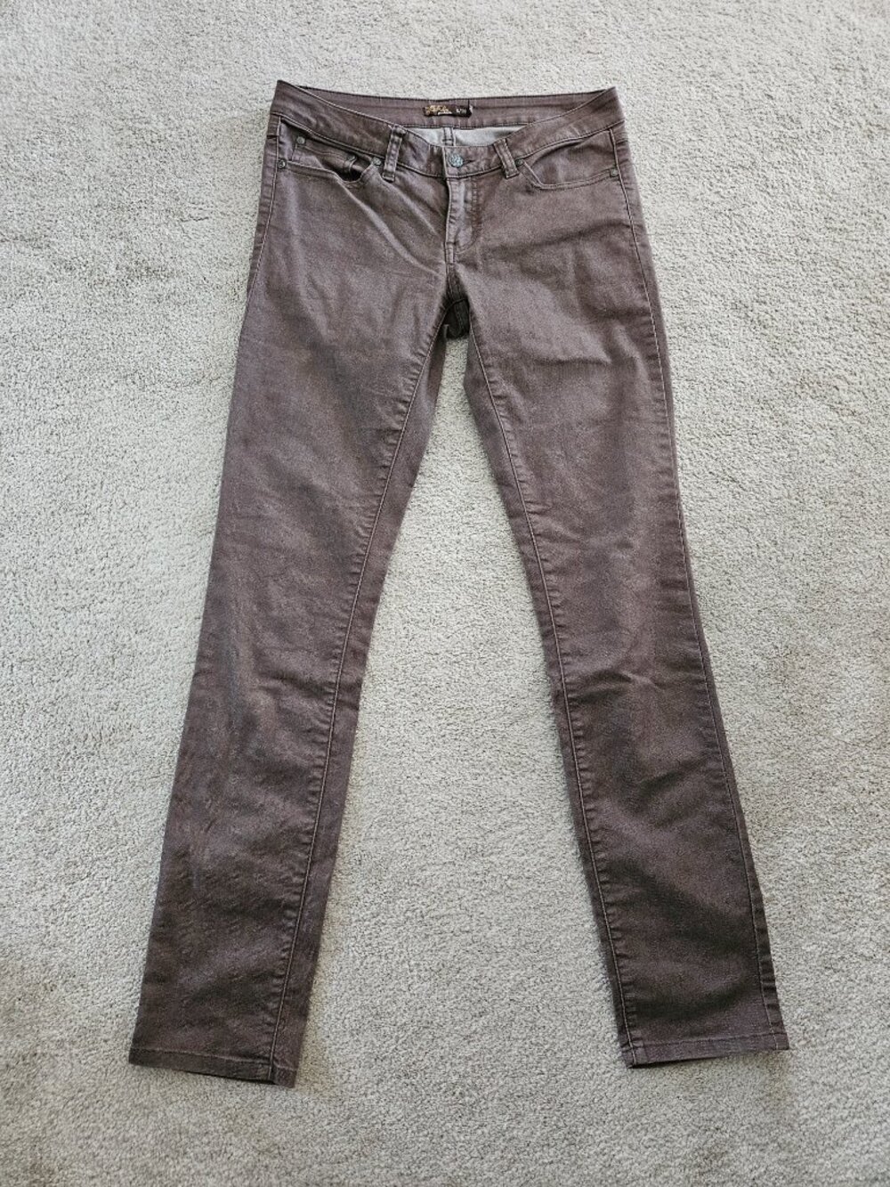 Prana Kara Skinny Jeans Brown Organic Cotton - Women's 6/28